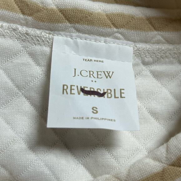 J. Crew Factory Women's Reversible Long Sleeves Quilted Pullover S Small New - Picture 7 of 9